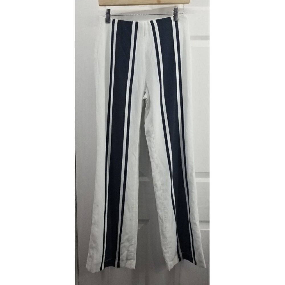 ecru barbados pant black white striped lined size 2